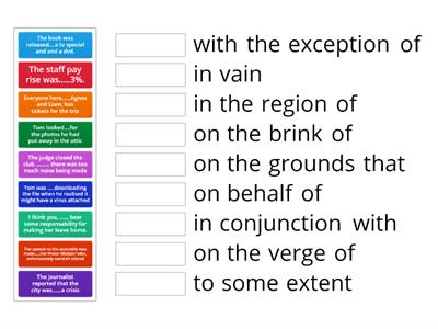 Prepositional phrases Objective CPE unit 2 p19