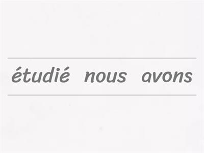 Passé Composé with avoir 