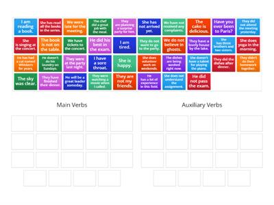 Be/Do/Have: Main verbs or Auxiliary verbs