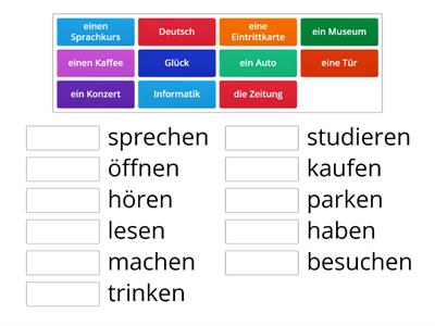 Begegnungen A1+, S. 78, C12 Verben mit Akkusativ