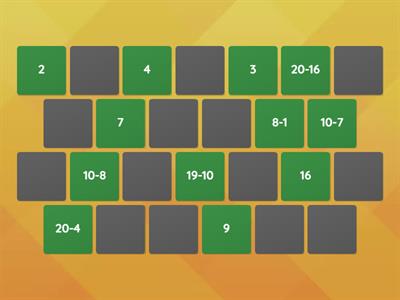 Subtraction within 20