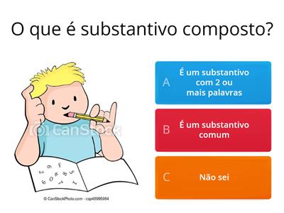 substantivo composto e simples