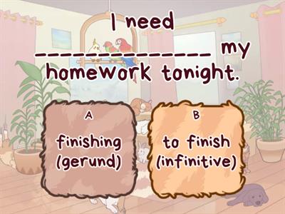 Verbs followed by INFINITIVE or GERUND.