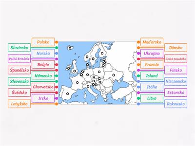 Evropské státy - Doplňování