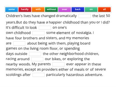 Writing task practice 1- Use of language