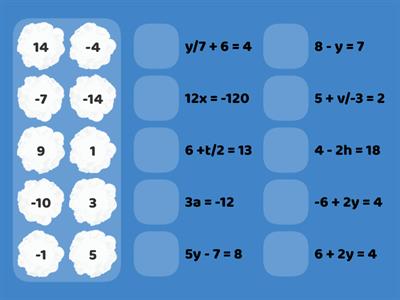 Mental Math -Solving Equations