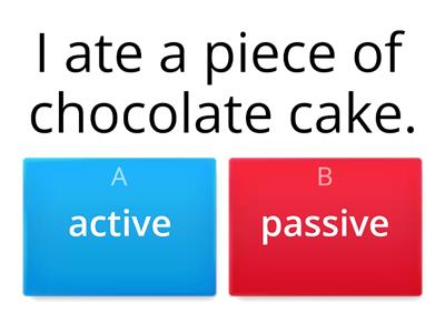 Active or passive?