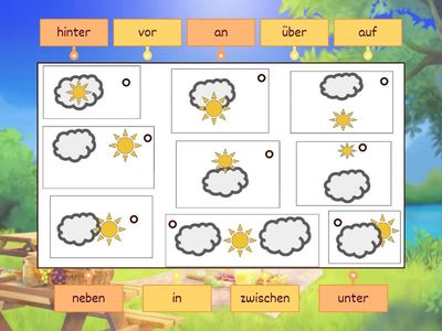 Die neun Wechselpräpositionen