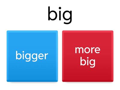 Comparative Adjectives - movers