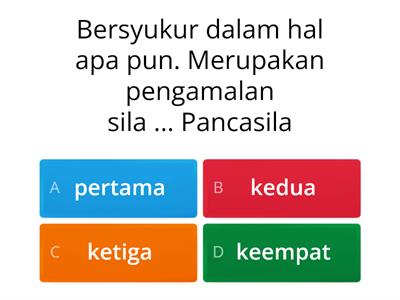 Kuis menyenangkan Kelas 3 Tema 1