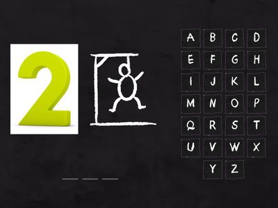  Anagram Numbers 1-20 Hangman SK