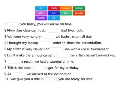 английский на отлично 9 класс союзы