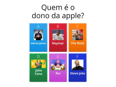 Quiz sobre a apple 