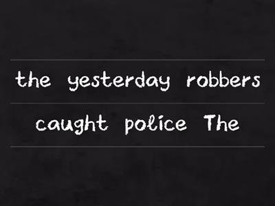 Subject-Verb-Object pattern.