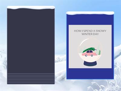 Impromptu speaking - winter activities 