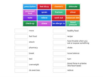 Gateway B2 Unit 6 Vocabulary