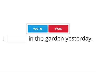 Was/were in sentences