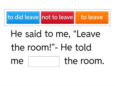 Reported speech. Commands and requests
