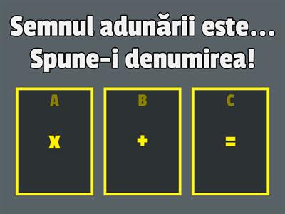 Terminologie - Înmulțirea și Adunarea