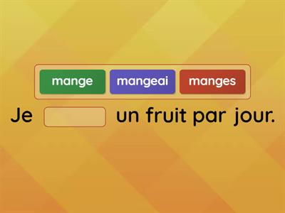 Verbe 1er groupe au présent