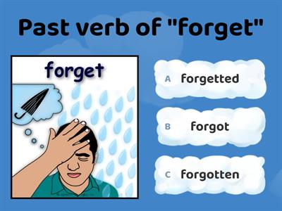 Irregular verbs (1st column)