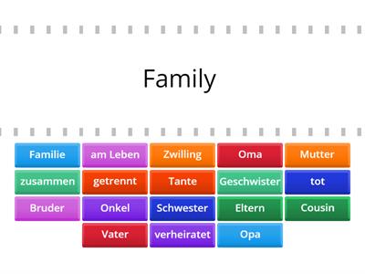 Find the match: Familie