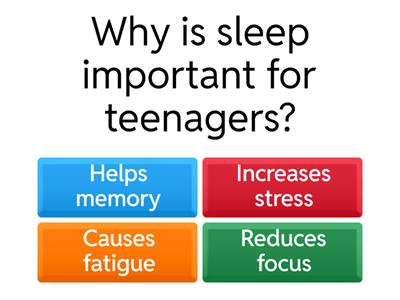 The Importance of Sleep for Teenagers