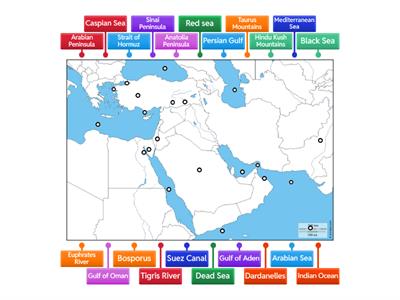 NIGGAXANZ SW ASIA PHYSICAL MAP