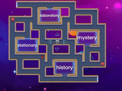 Blue 9 Suffixes (-ary,-ery,-ory) Maze Chase
