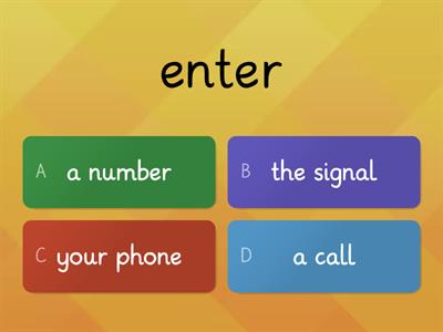 Solutions Inter U 8A Collocations: using a mobile phone 