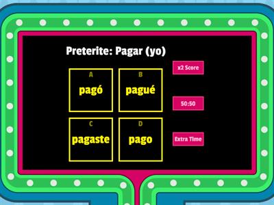 Regular Preterite/Pirate Review Activity