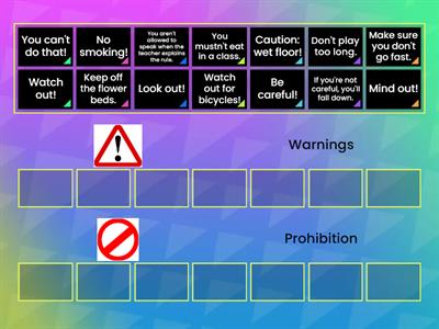 WW4 Warnings and Prohibition