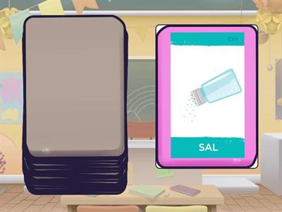 MONOSSÍLABOS cartas com som