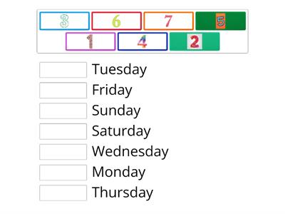 Days of the week