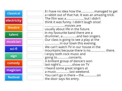 gold experience a2 unit 5 vocab