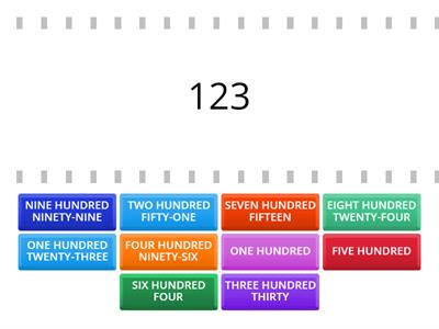 CHOOSE THE CORRECT NUMBER