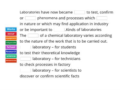 1R Laboratories and safety