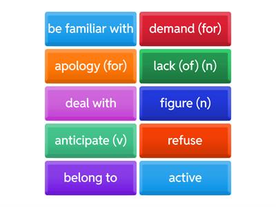 N.D.A unit 3 vocabulary p. 82