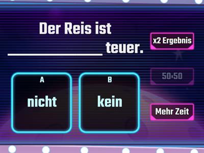 Kein oder nicht Quizshow