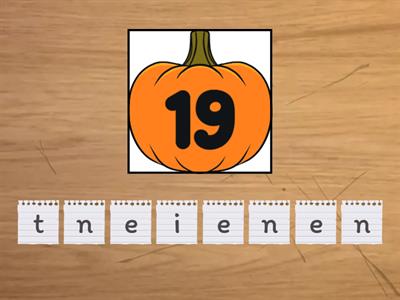 Numbers 11-20 Spelling