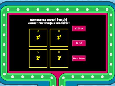 5. sınıf matematik üslü sayılar