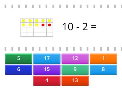 Subtraction with 10 Frames