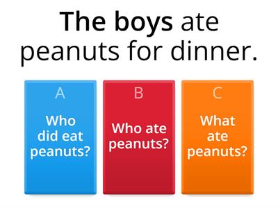 GPF 4.6 subject or object questions