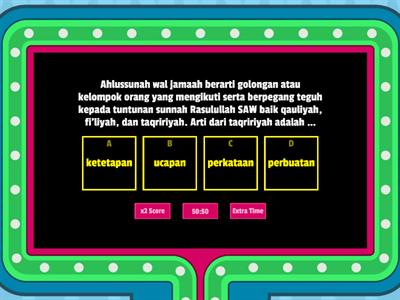 GAMESHOW QUIZ Review ASWAJA BAB 1-2 KELAS 6 SD BISMA DUA (Persiapan PH)