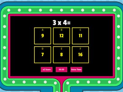 Game Show Multiplication