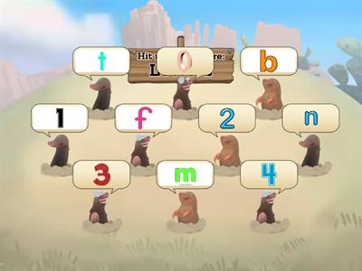 Letter or Number Whack-A-Mole