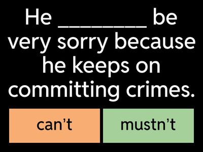 Modal verbs of deduction