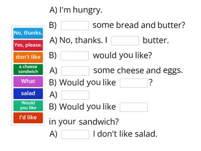 What would you like...?