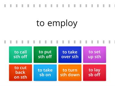 English at Work - Phrasal verbs