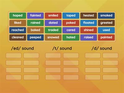 Reading words with the suffix -ed